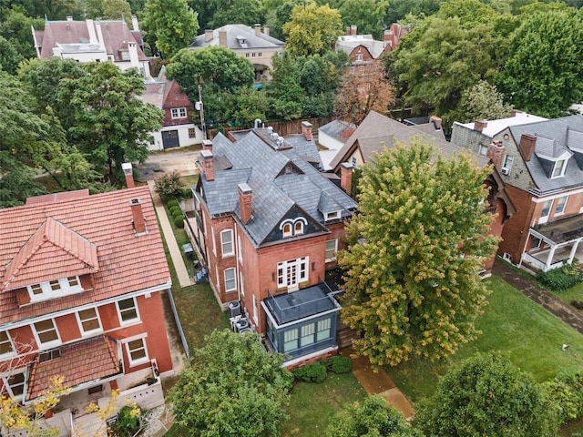 birds eye view of property featuring a residential view