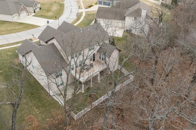 birds eye view of property featuring a residential view