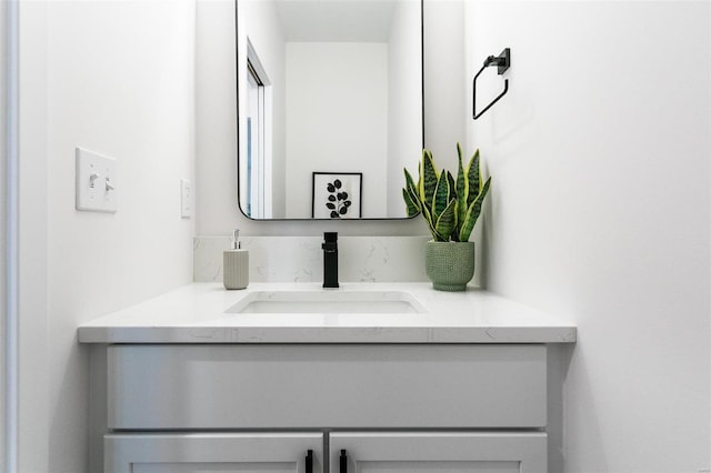 bathroom with vanity