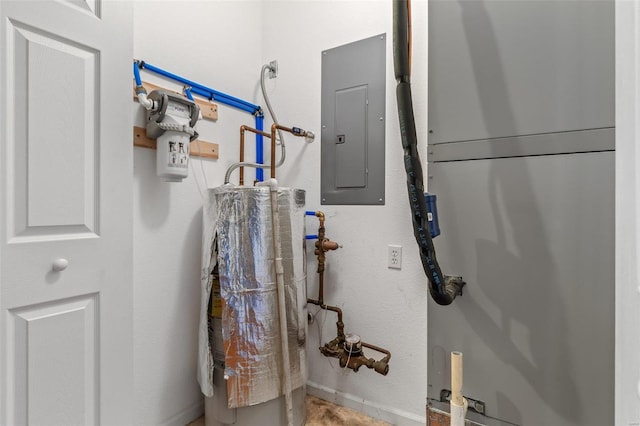 utility room with electric panel