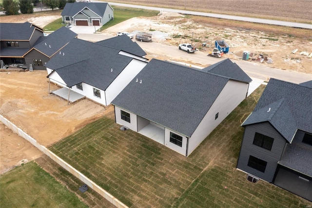 drone / aerial view featuring a residential view