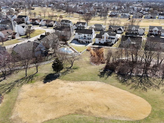 bird's eye view featuring a residential view