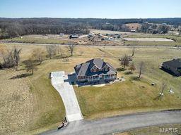 bird's eye view featuring a rural view