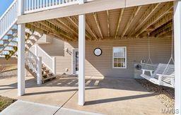 view of patio / terrace with stairway