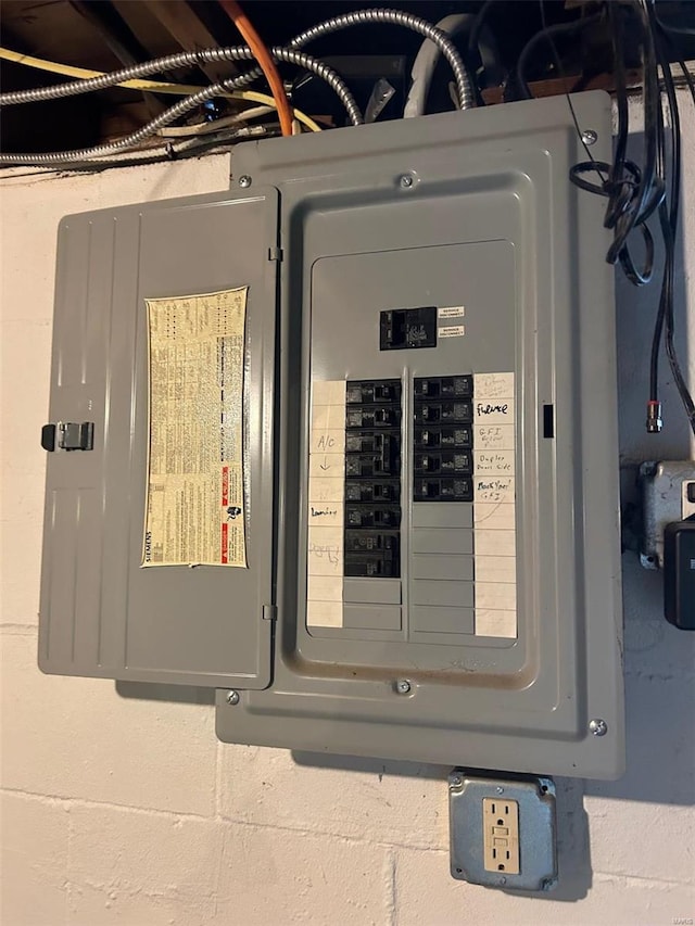 utilities with electric panel