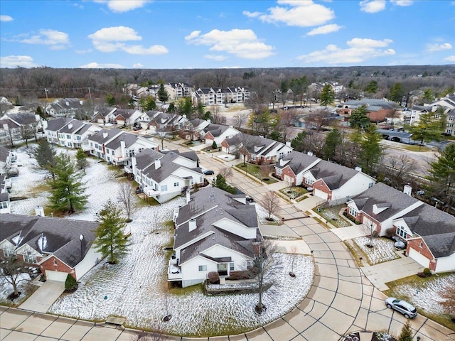 drone / aerial view featuring a residential view