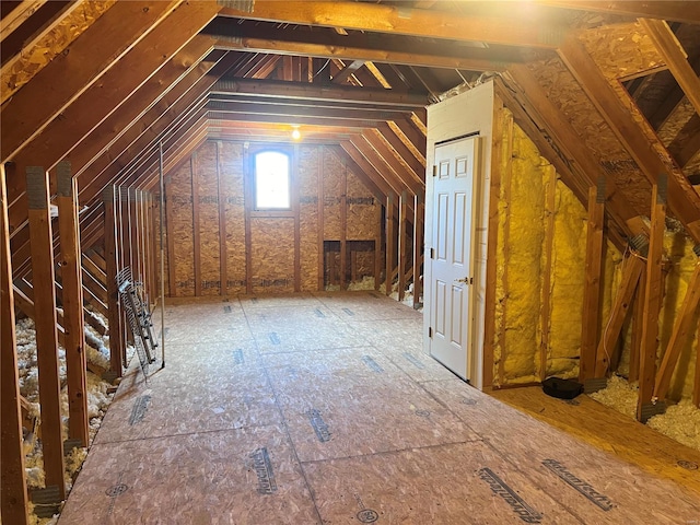 view of attic