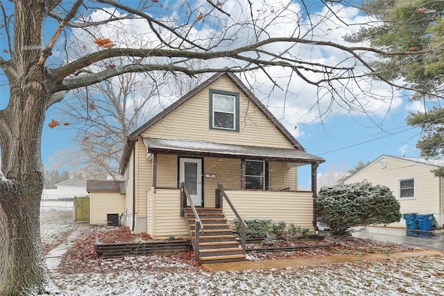 view of bungalow-style house