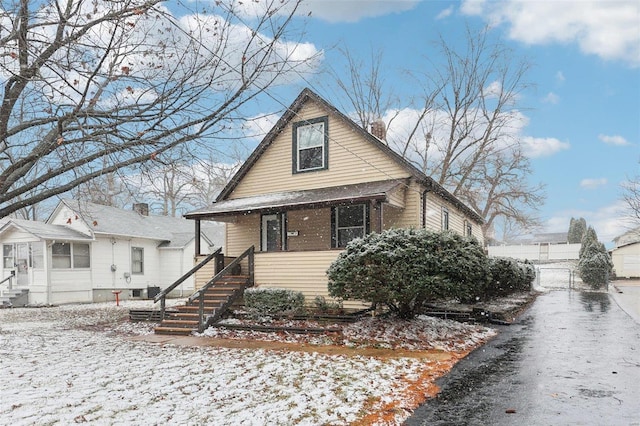 view of bungalow-style house