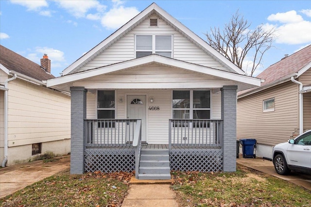 bungalow with a porch