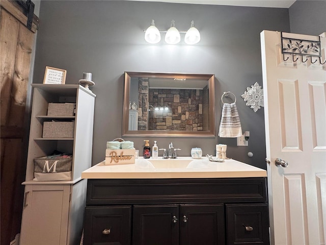 bathroom featuring vanity