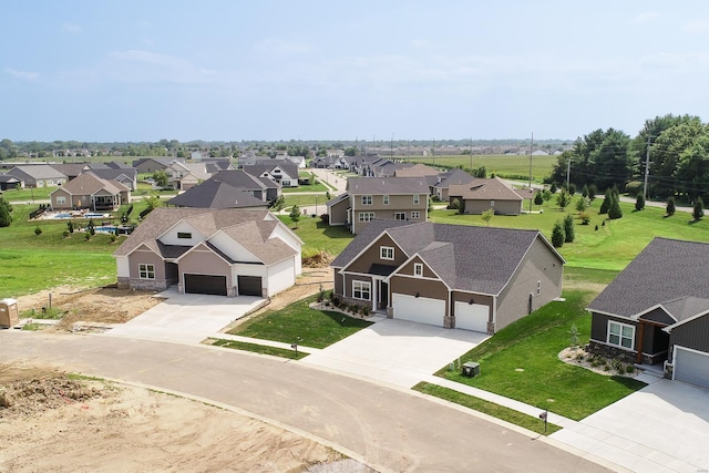 birds eye view of property featuring a residential view