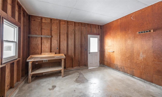 miscellaneous room with concrete flooring