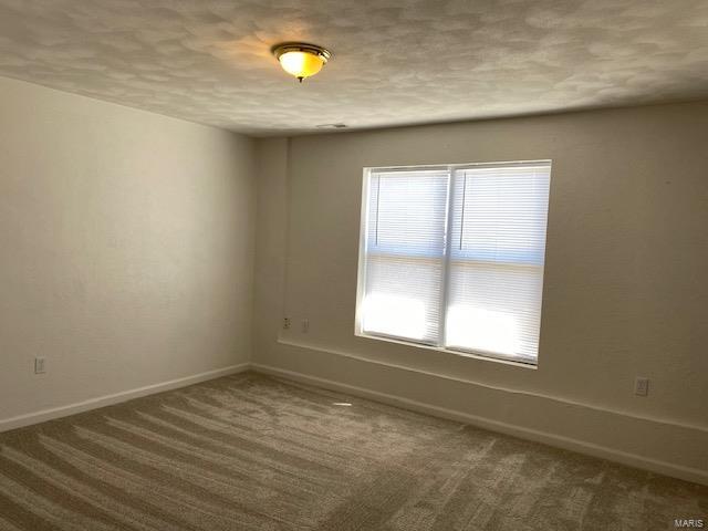 carpeted empty room with baseboards