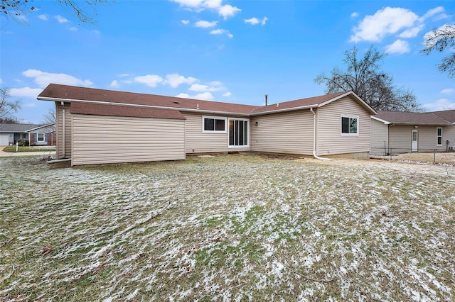 view of rear view of property