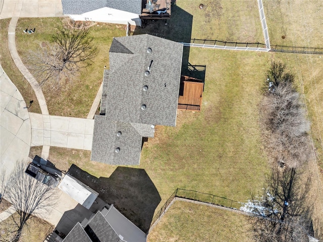 birds eye view of property