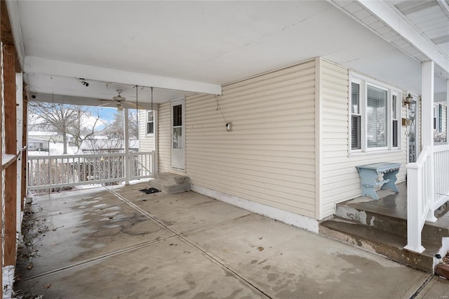 view of patio / terrace featuring entry steps