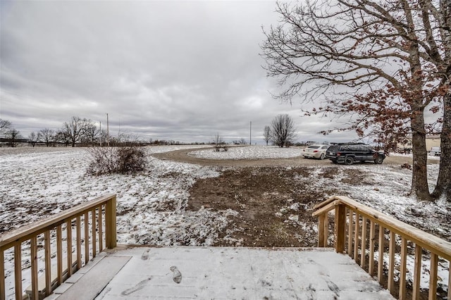 view of snowy yard