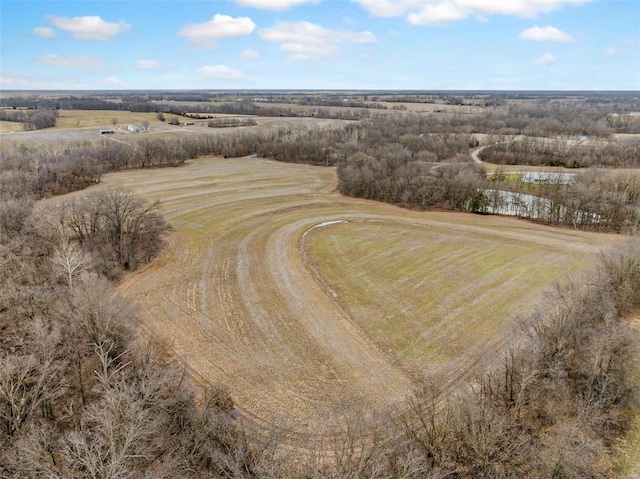 bird's eye view featuring a rural view