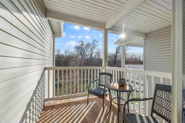 view of balcony