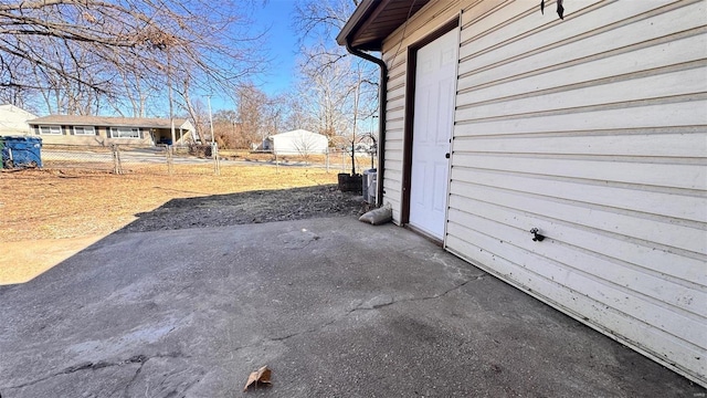 view of patio with fence