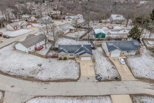 birds eye view of property featuring a residential view