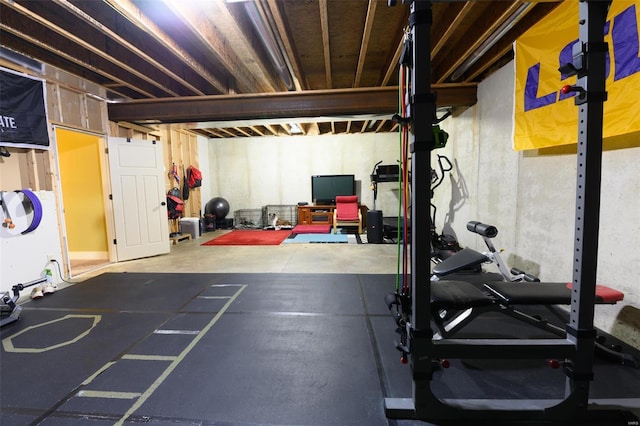 view of workout room