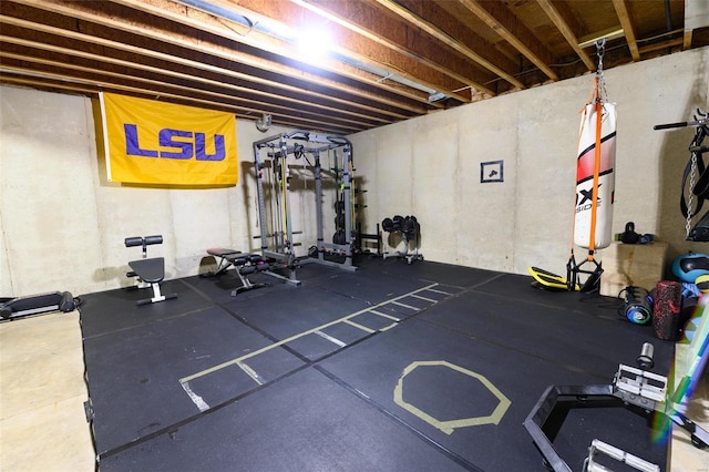 view of workout room