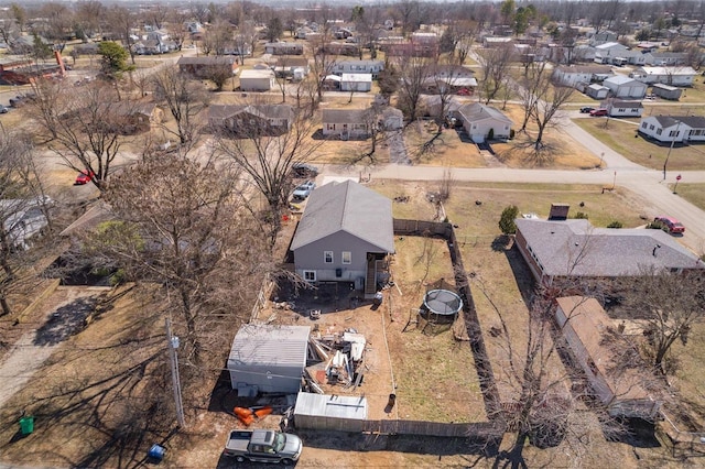 drone / aerial view with a residential view