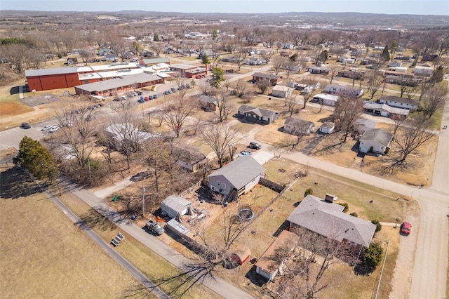 aerial view featuring a residential view