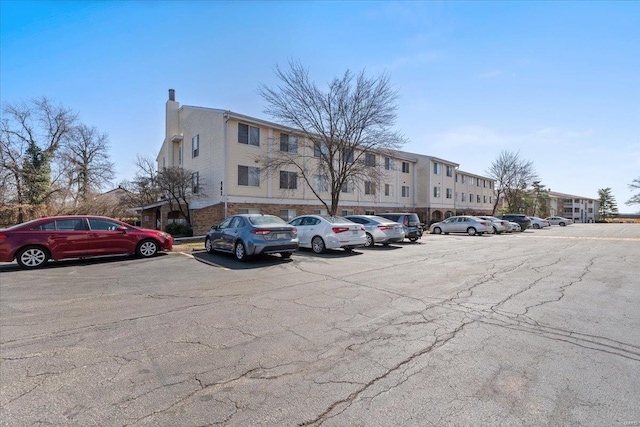 view of uncovered parking lot