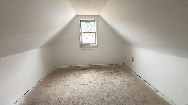 bonus room with lofted ceiling