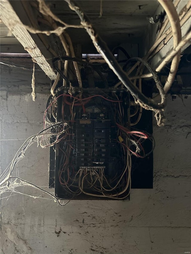 utility room featuring electric panel