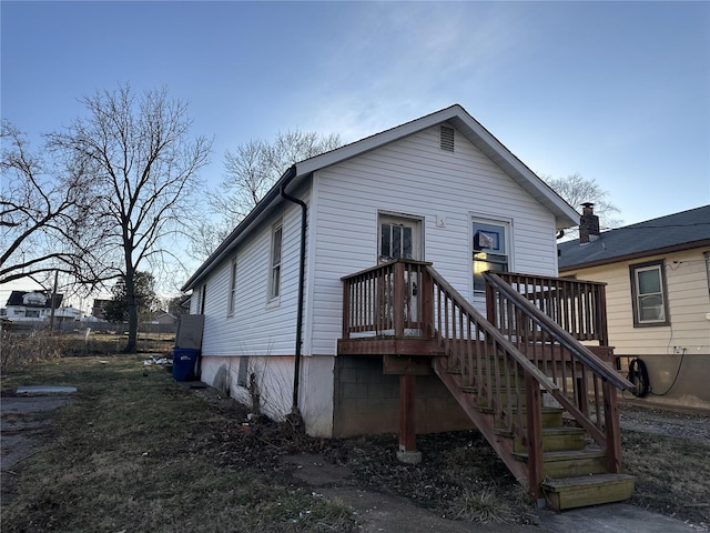 view of rear view of house