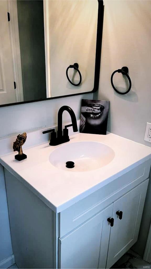 bathroom with vanity