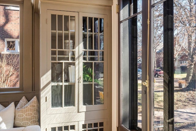 view of doorway to outside