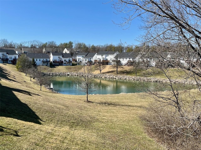 water view with a residential view