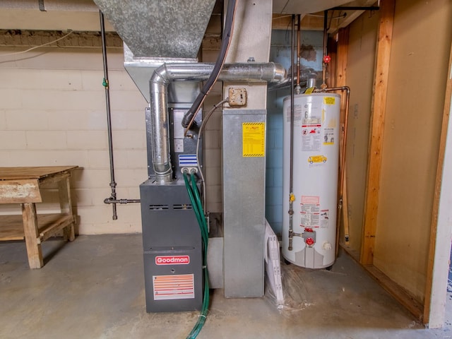 utilities with gas water heater