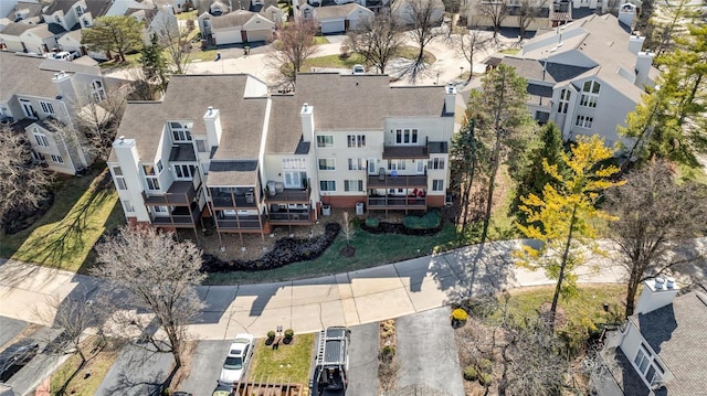 drone / aerial view featuring a residential view