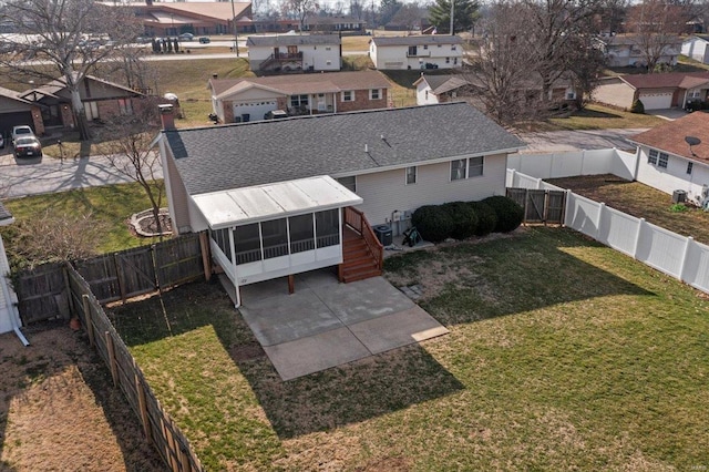 birds eye view of property featuring a residential view