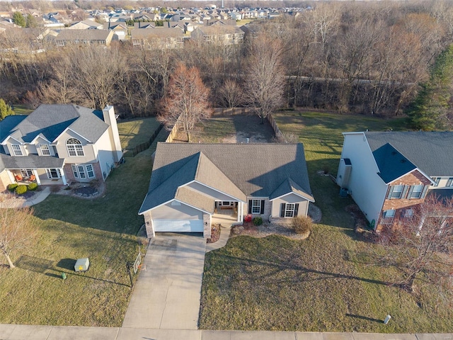 birds eye view of property featuring a residential view