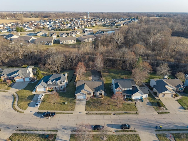 drone / aerial view featuring a residential view