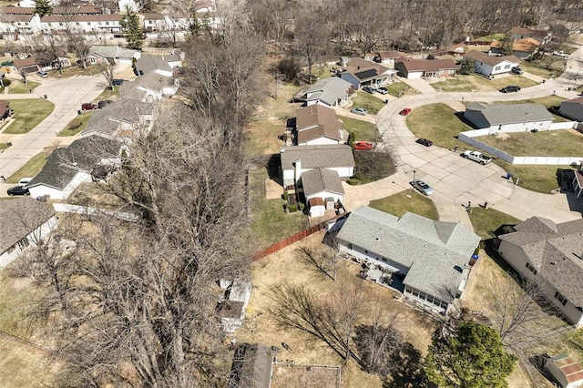 birds eye view of property featuring a residential view