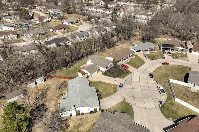 drone / aerial view featuring a residential view