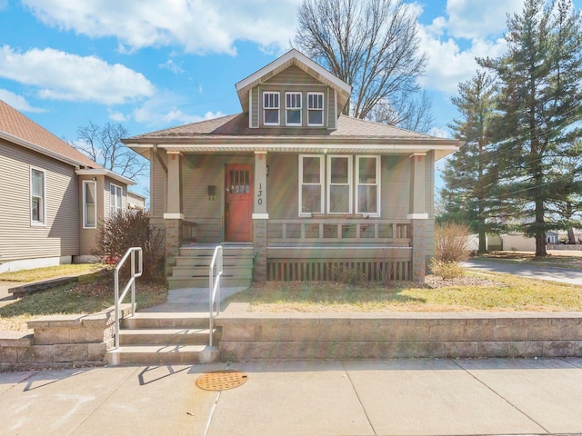 bungalow-style home with a porch