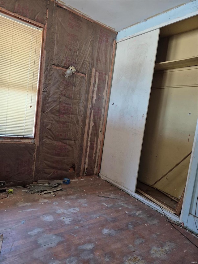 interior space featuring a closet