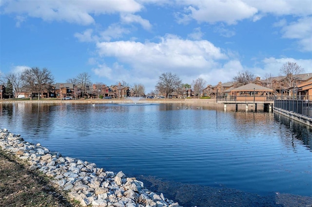 water view with a residential view