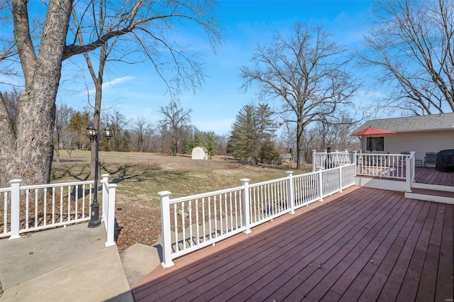 view of wooden terrace