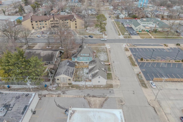 bird's eye view with a residential view