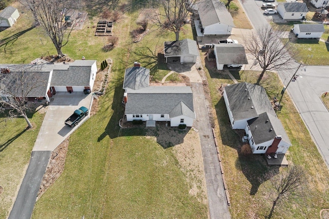 birds eye view of property featuring a residential view